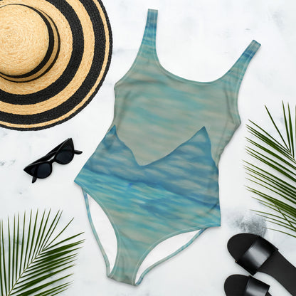 Mountain Fog Teal One-Piece Swimsuit