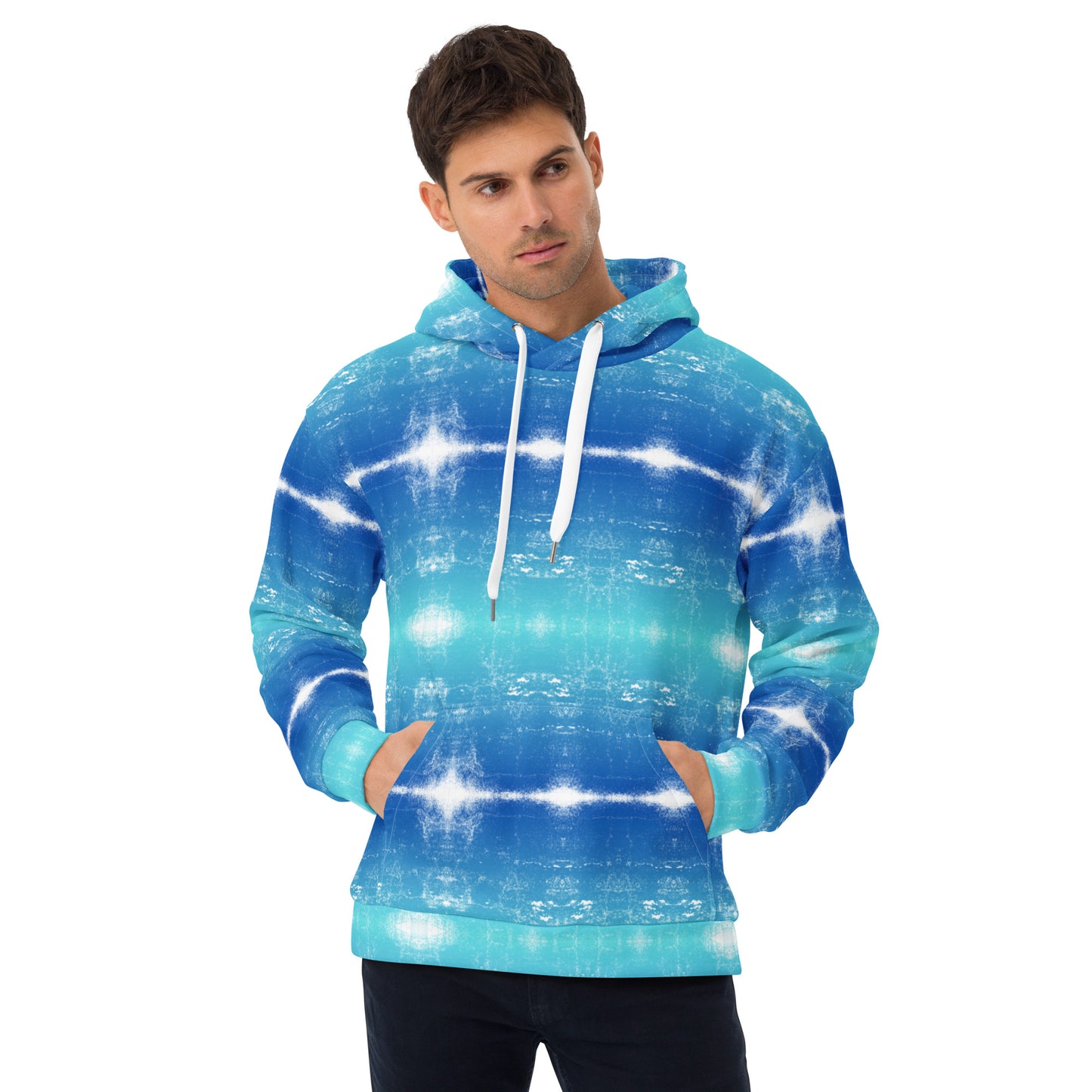 Blue Turquoise Ocean Vibration Beach Hoodie Cozy Sweatshirt