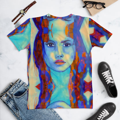 Brianna Goddess Aqua Blue Women's T-shirt