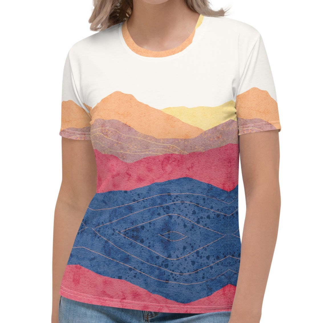 Sunset River Mountains Women's T-shirt
