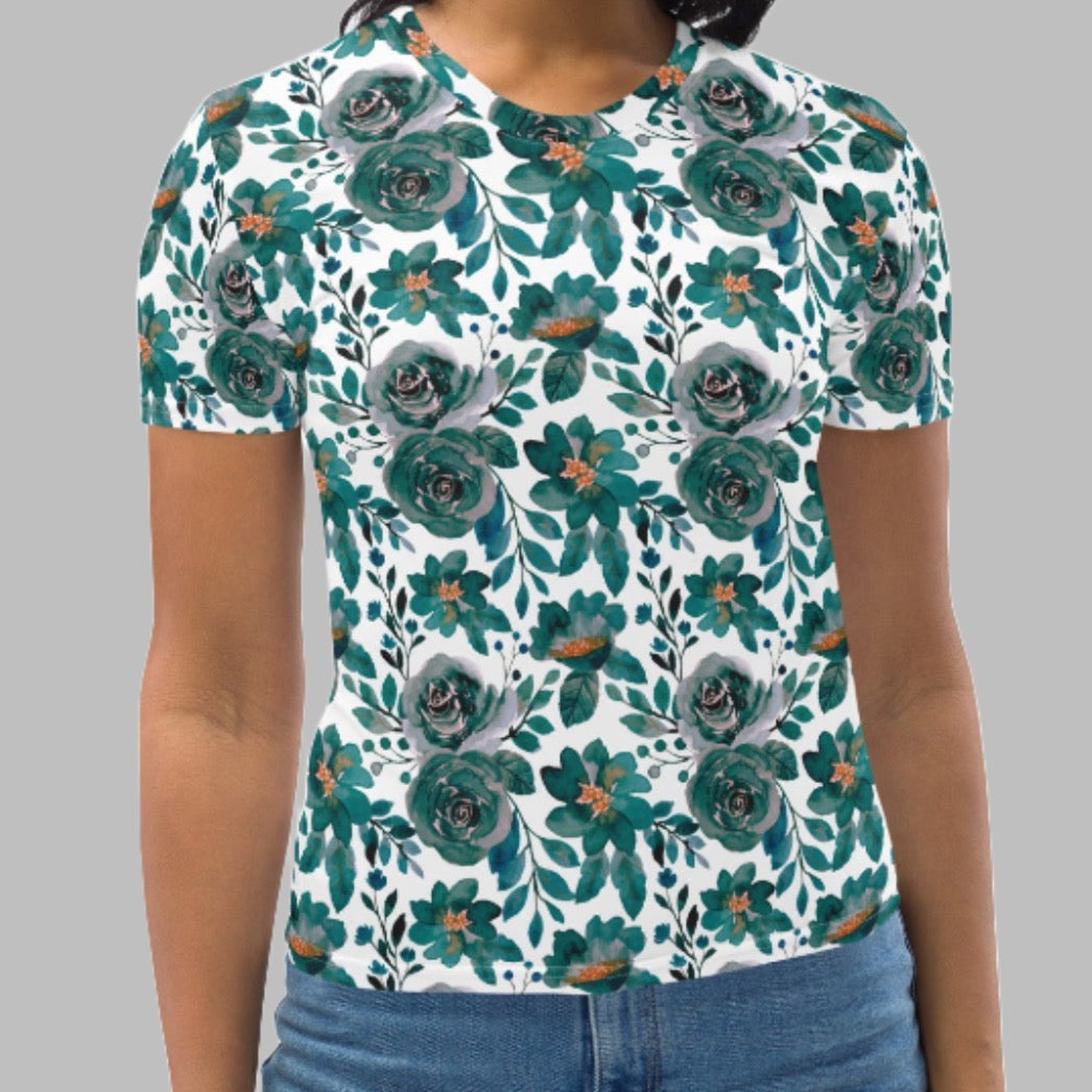 Green Roses Women's T-Shirt
