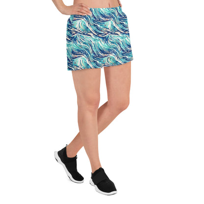 Aqua Waves Women’s Athletic Shorts