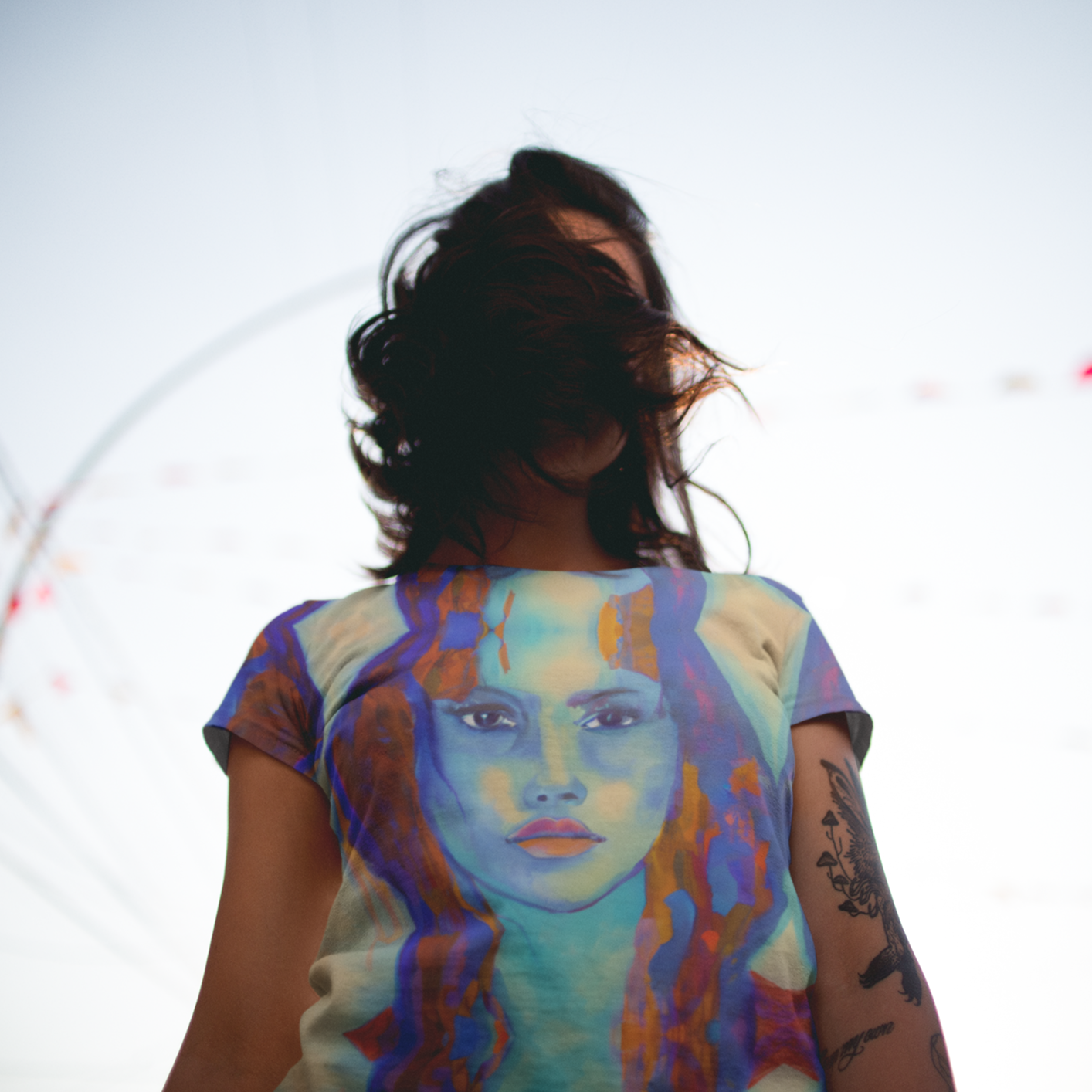 Brianna Goddess Aqua Blue Women's T-shirt