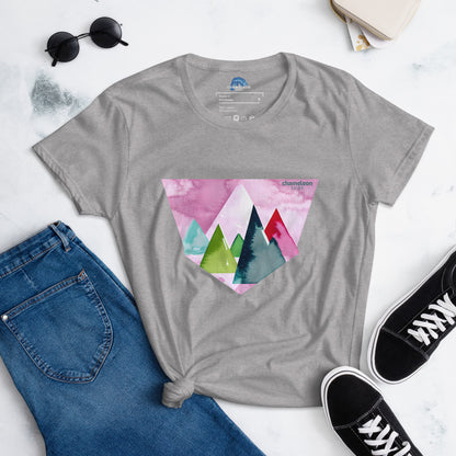 Pink Sunset Mountains Women's T-Shirt