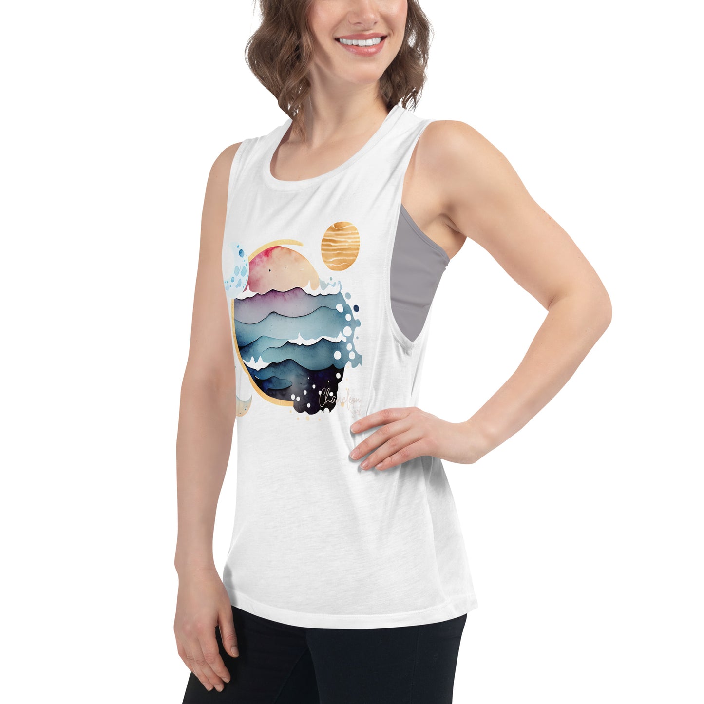 Ocean Moons Surf Women's Muscle Tank Top